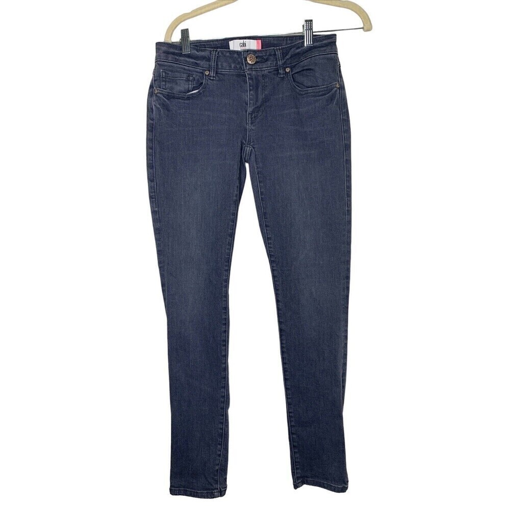 Cabi Womens Style #3191 Gray Slim Boyfriend Jeans Size 0 Stretch Cotton Blend